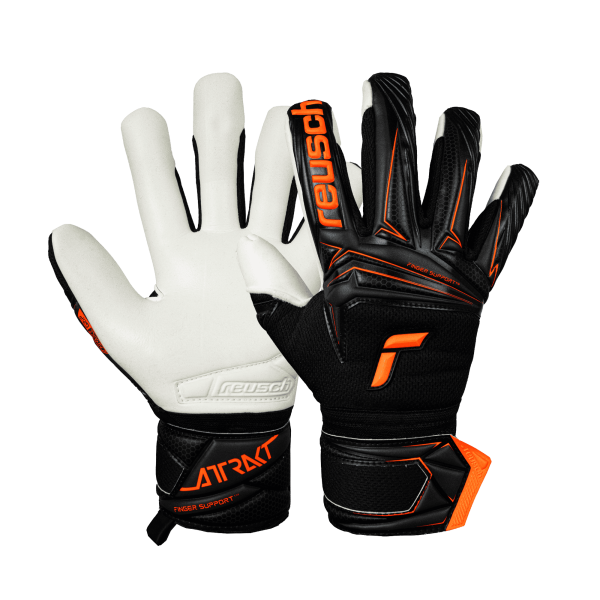 Reusch Attrakt Advance Finger Support 5670210 7783 black orange 1